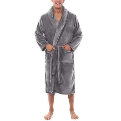 Shawl Collar Full-Length Dressing Gown - Derrick