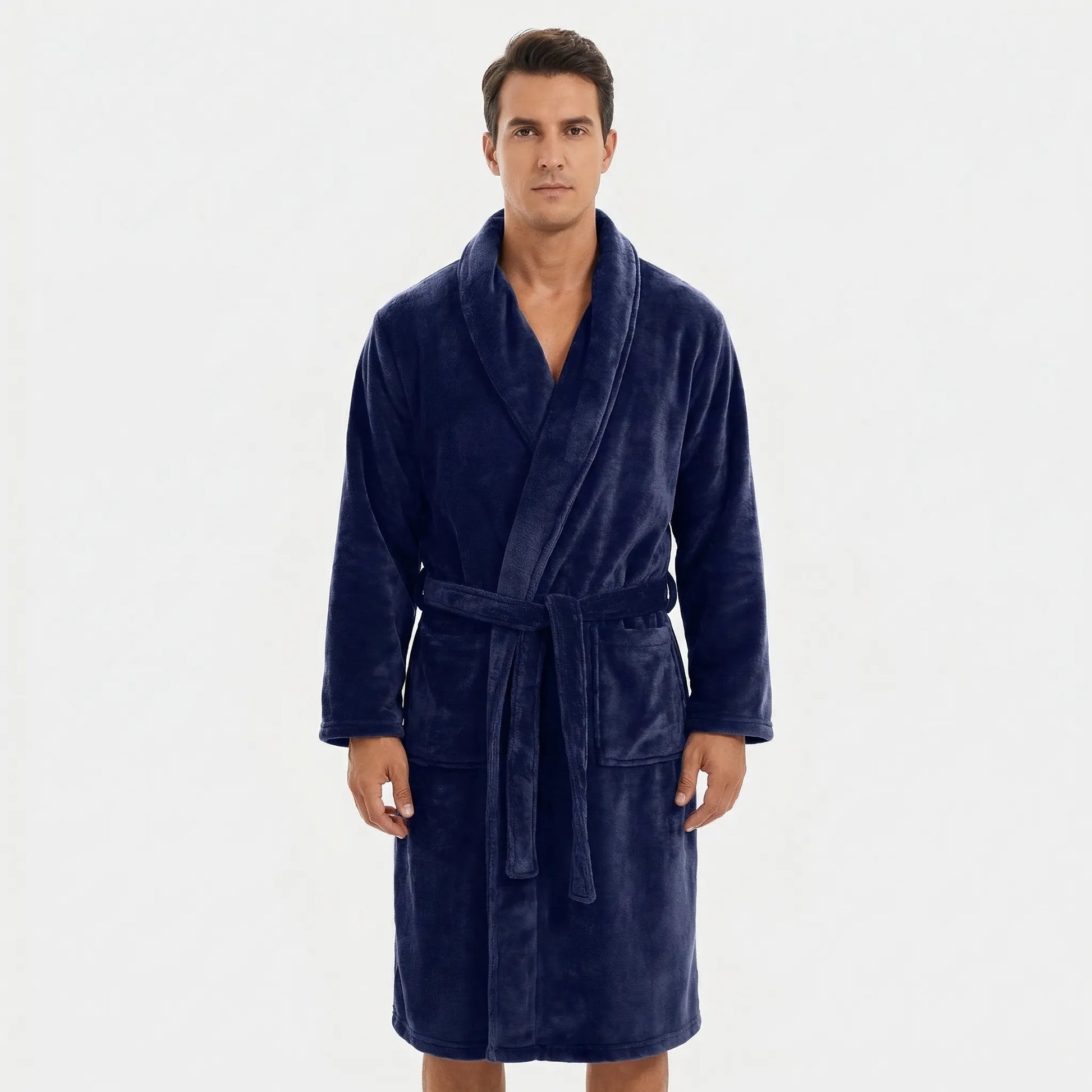 Shawl Collar Full-Length Dressing Gown - Derrick