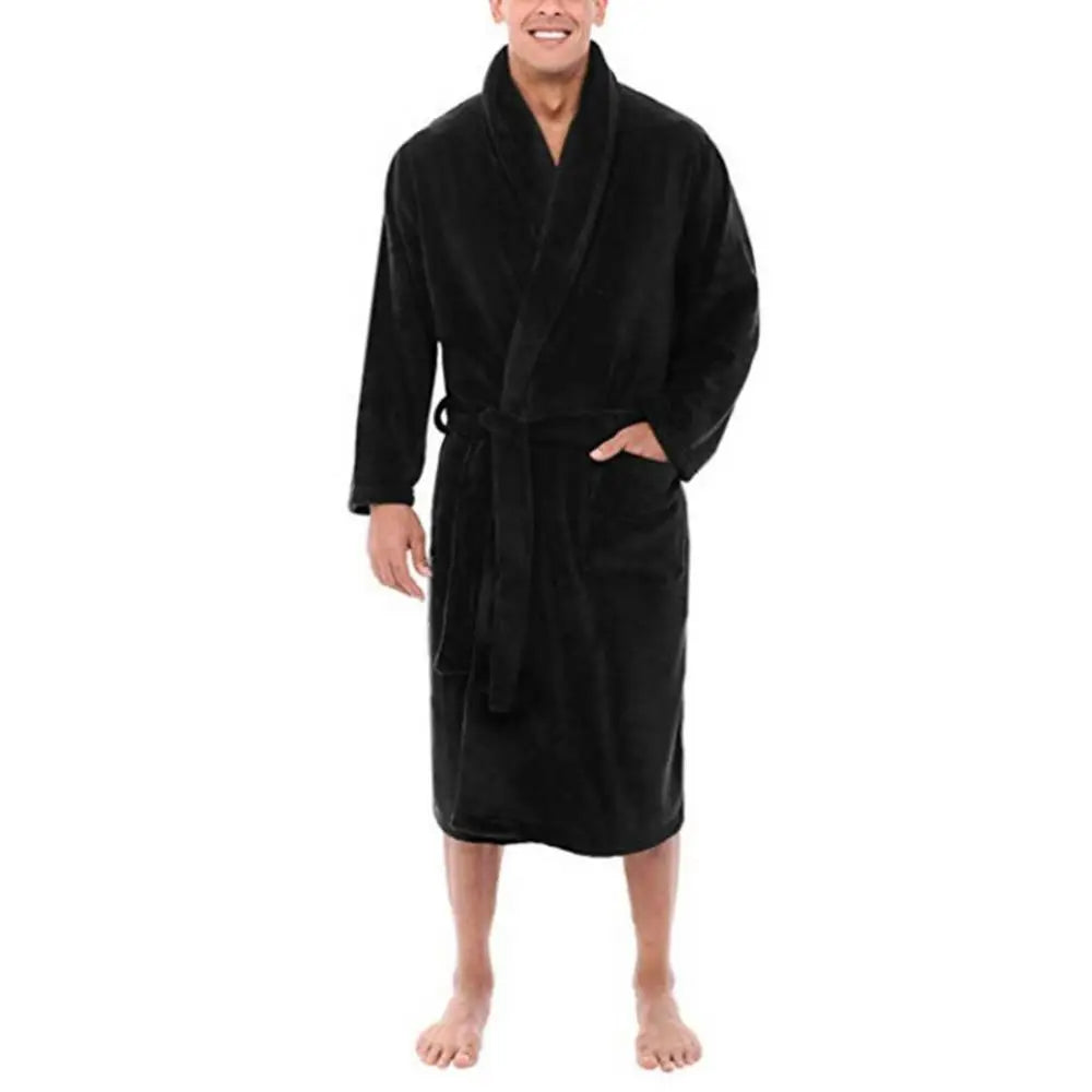 Shawl Collar Full-Length Dressing Gown - Derrick