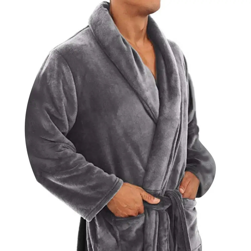 Shawl Collar Full-Length Dressing Gown - Derrick
