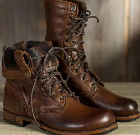 Women's Leather Boots - Flexible Fit, Soft Lining, All-Day Comfort 1