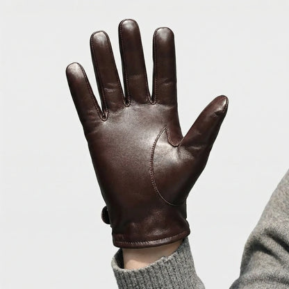 Short-Cuff Men's Gloves With Strap - Danny