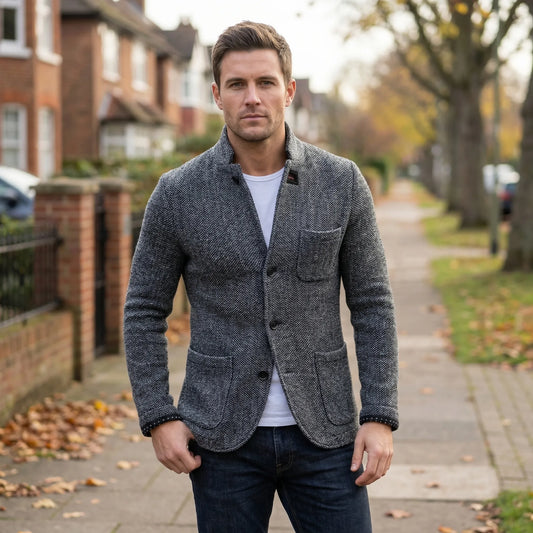 Short-Length Fitted Men's Blazer - John