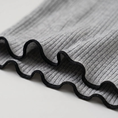 Short-Sleeve Ribbed Children's Top - Ribbony