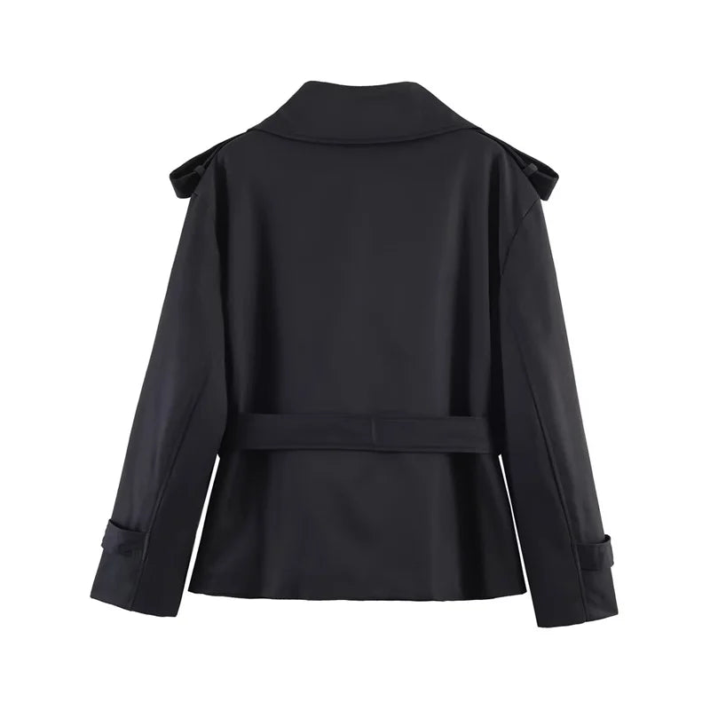 Short Belted Trench Coat - Joanne