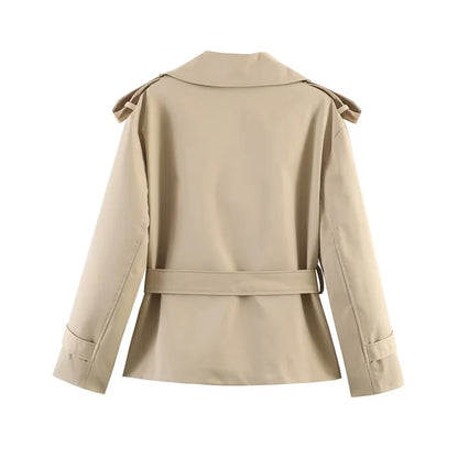 Short Belted Trench Coat - Joanne