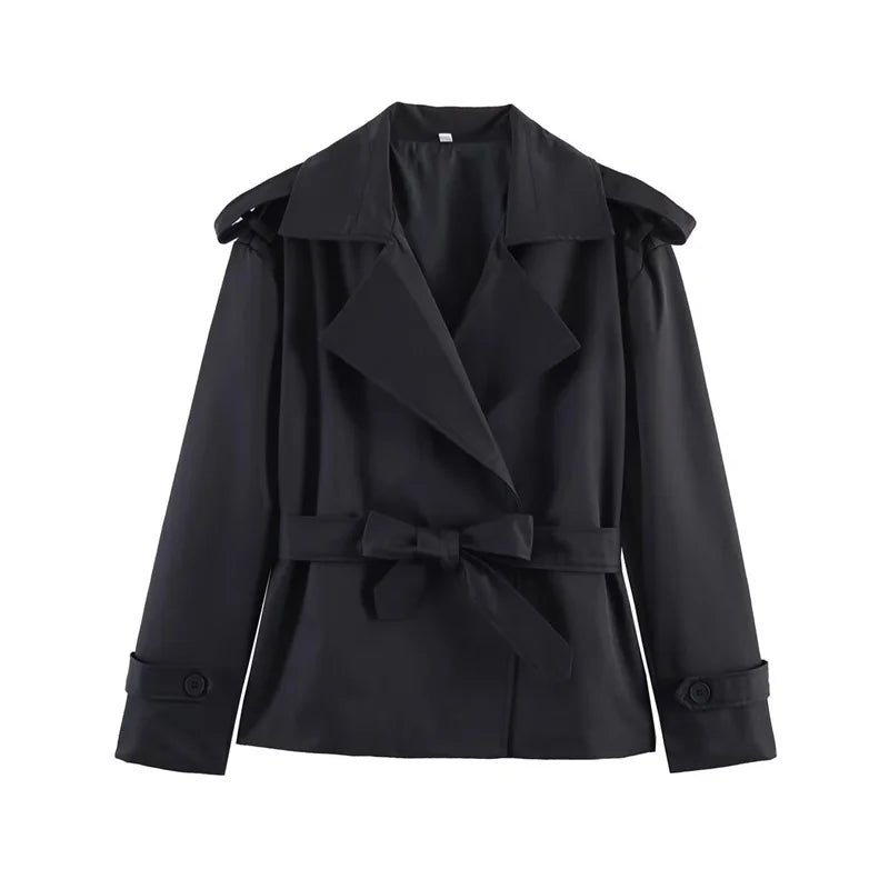 Short Belted Trench Coat - Joanne