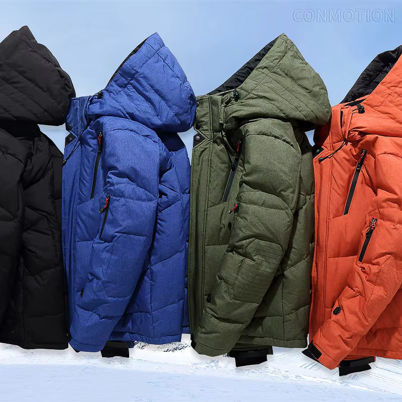 Short Padded Winter Jacket With Hood - Clifford