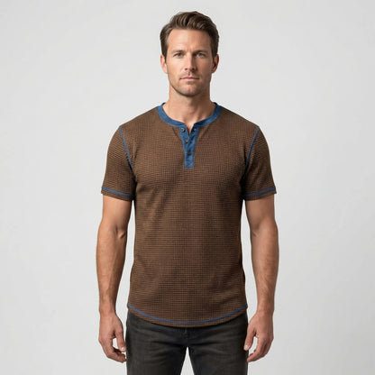 Short Sleeve Henley T-Shirt - Danny