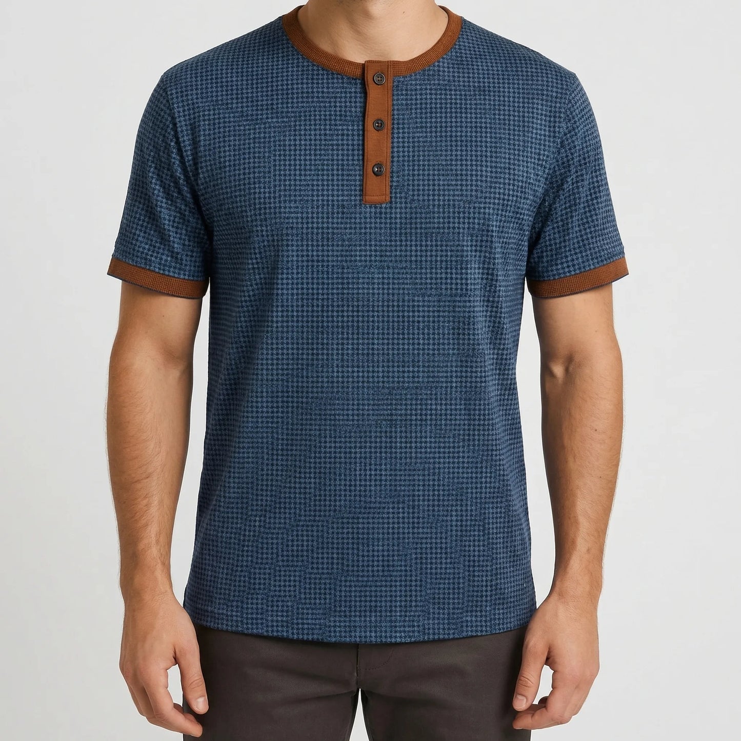 Short Sleeve Henley T-Shirt - Danny