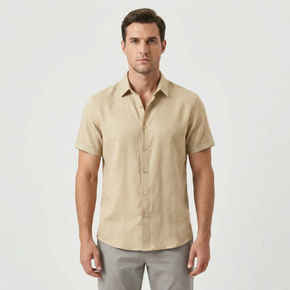 Short Sleeve Shirt With Collar - Tony