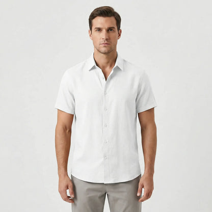 Short Sleeve Shirt With Collar - Tony