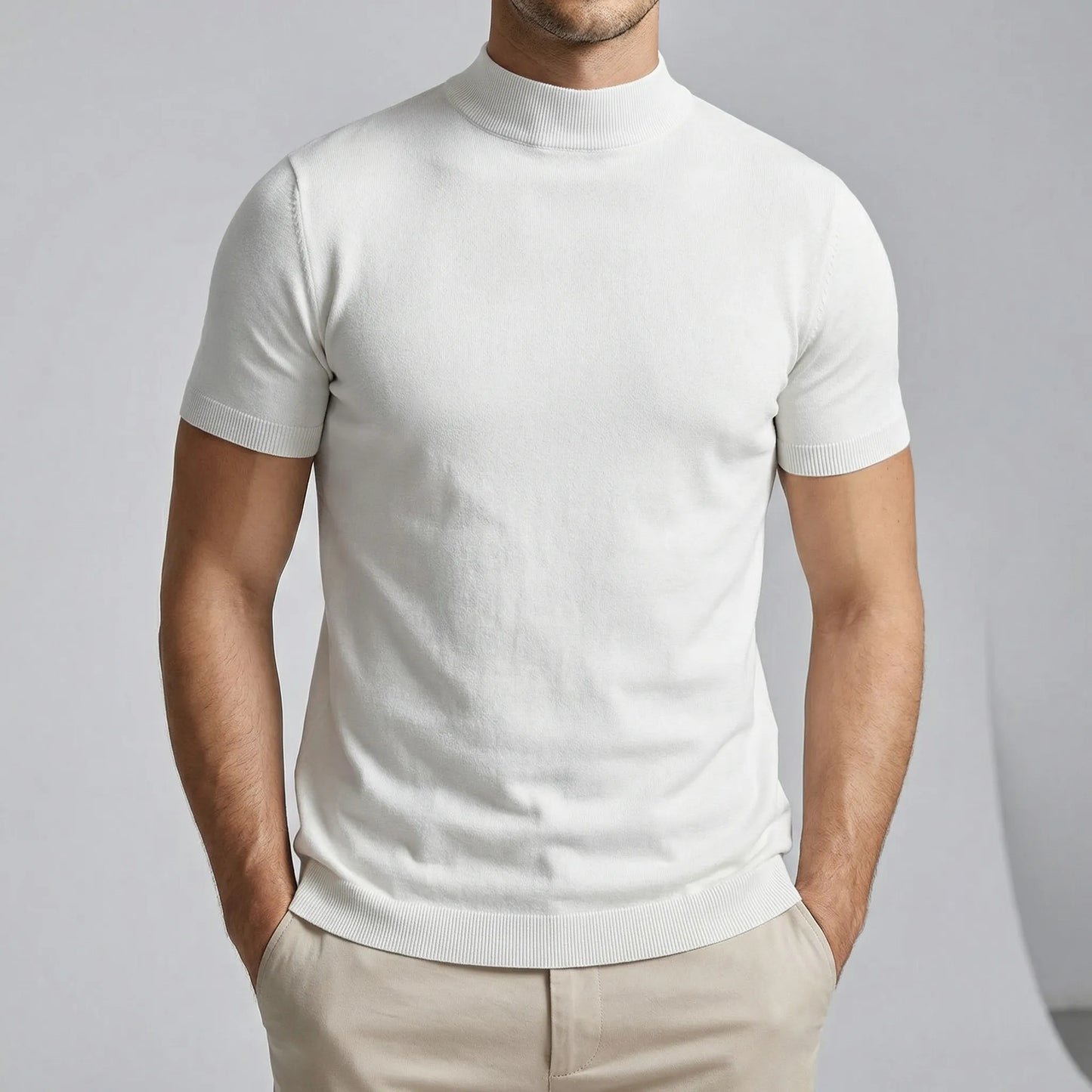 Short Sleeve Turtleneck T-Shirt - Riccardo
