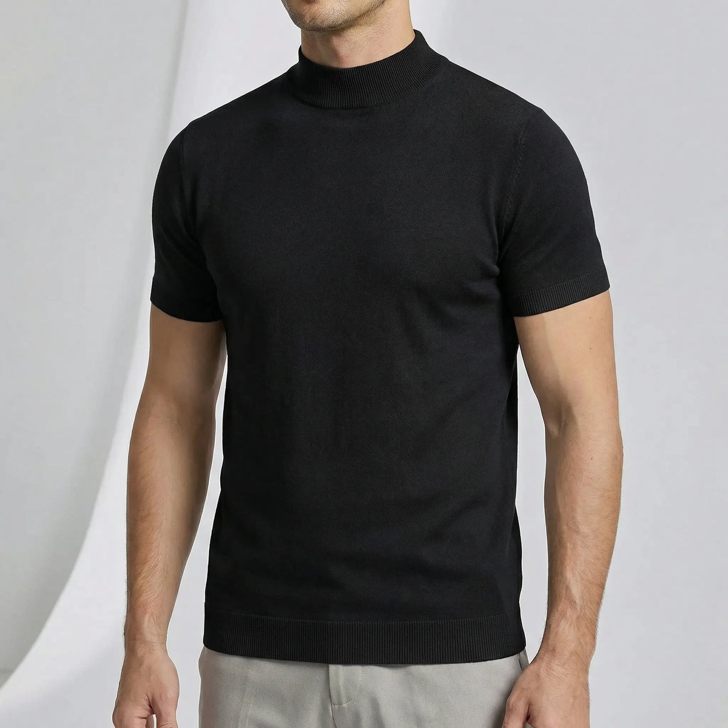 Short Sleeve Turtleneck T-Shirt - Riccardo