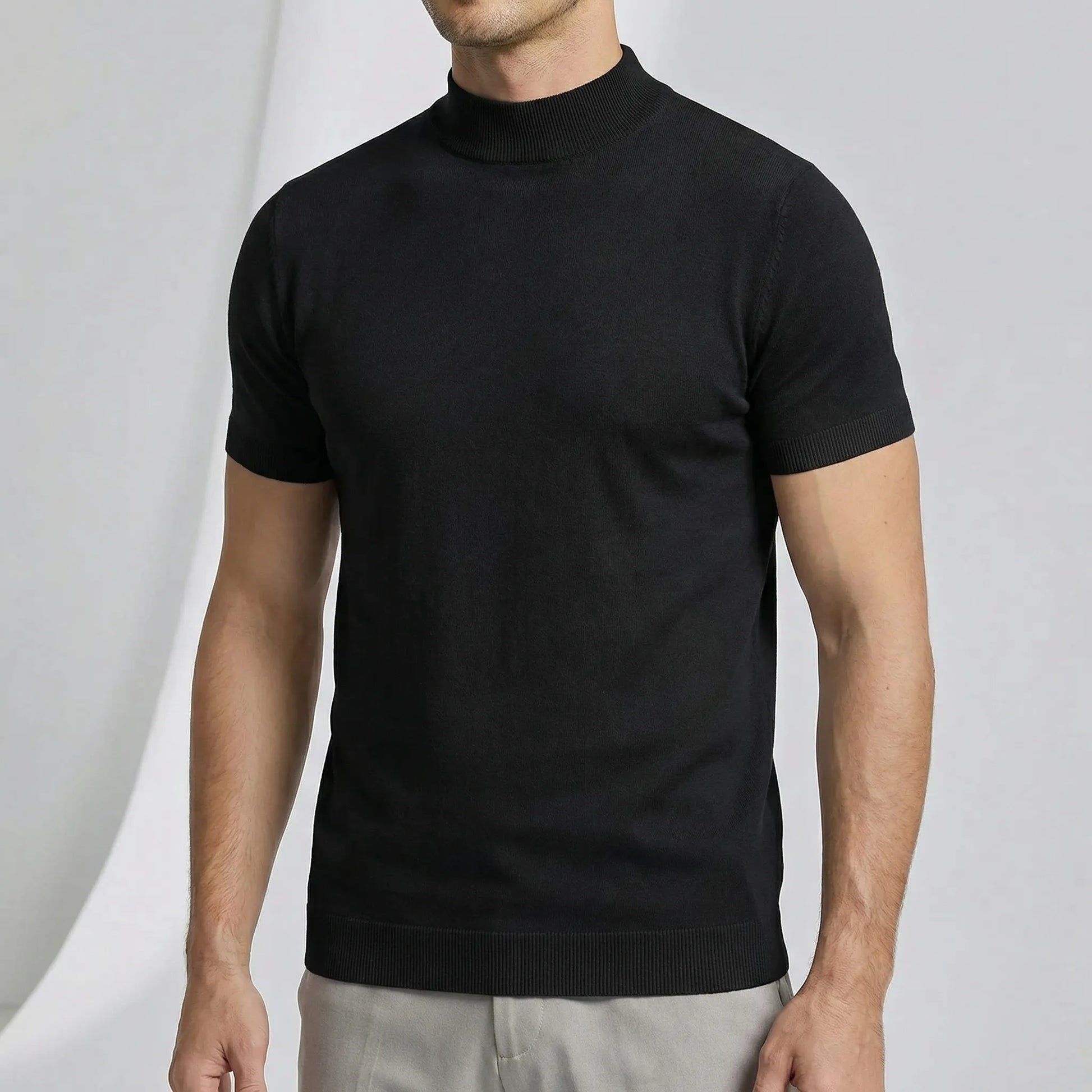 Short Sleeve Turtleneck T-Shirt - Riccardo