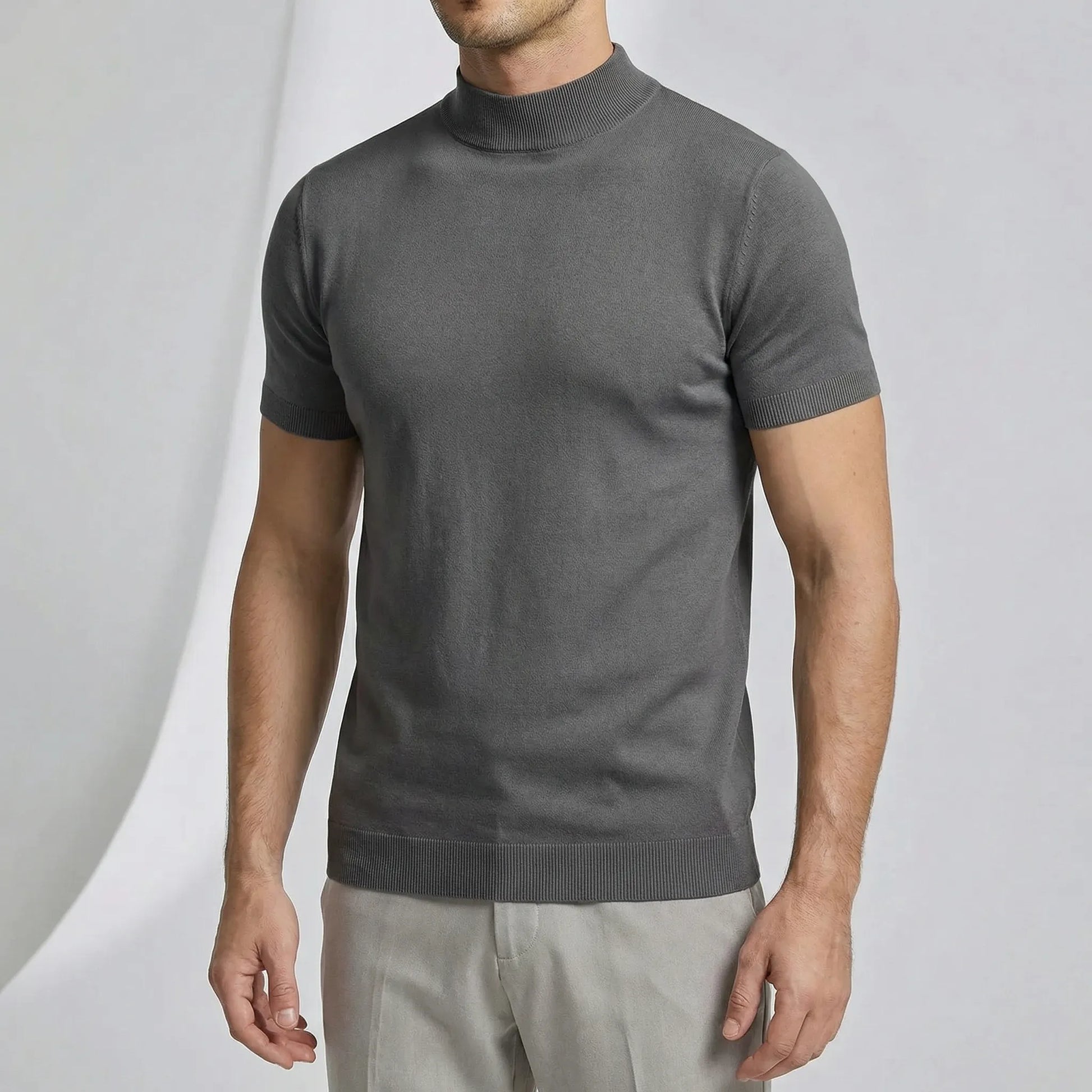 Short Sleeve Turtleneck T-Shirt - Riccardo