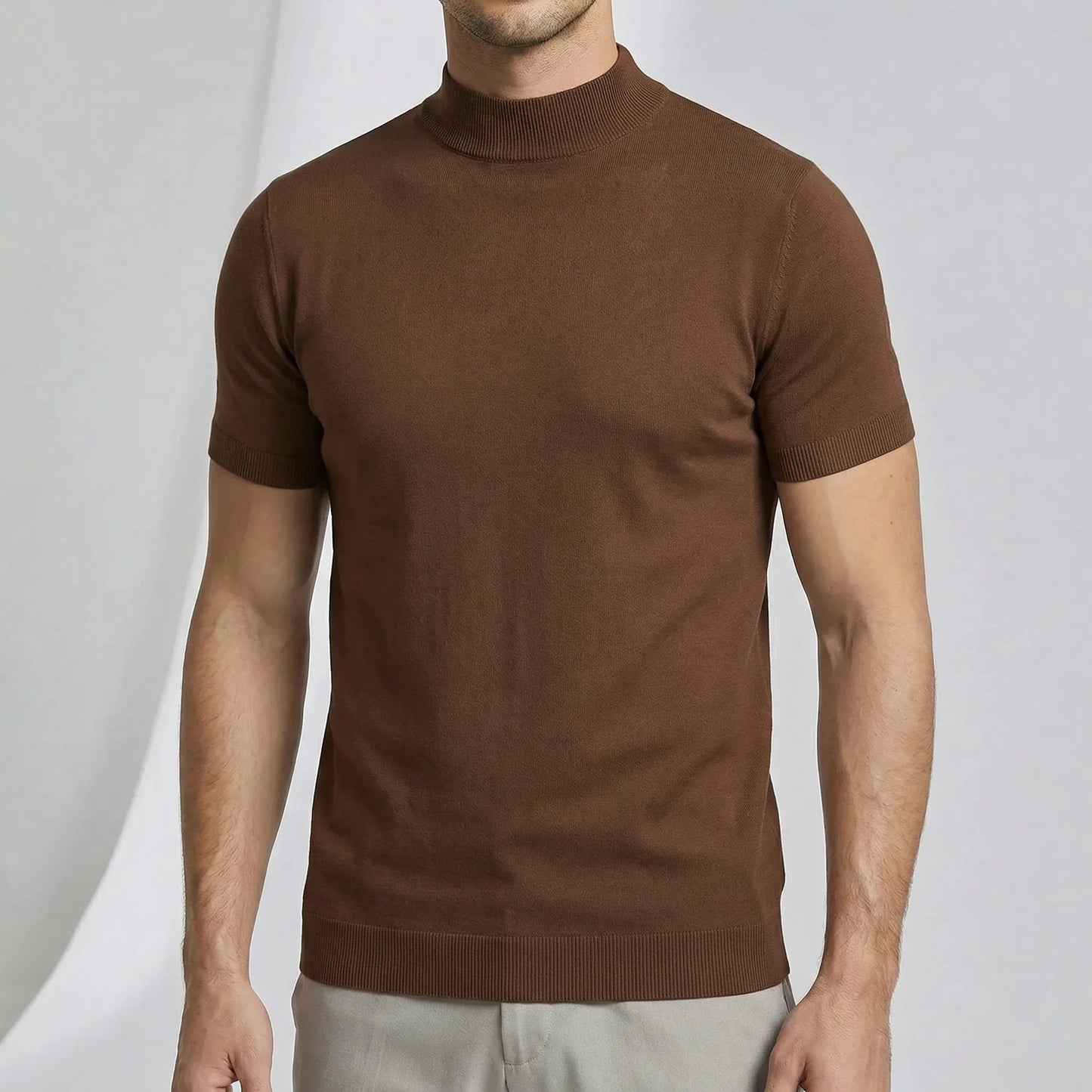 Short Sleeve Turtleneck T-Shirt - Riccardo