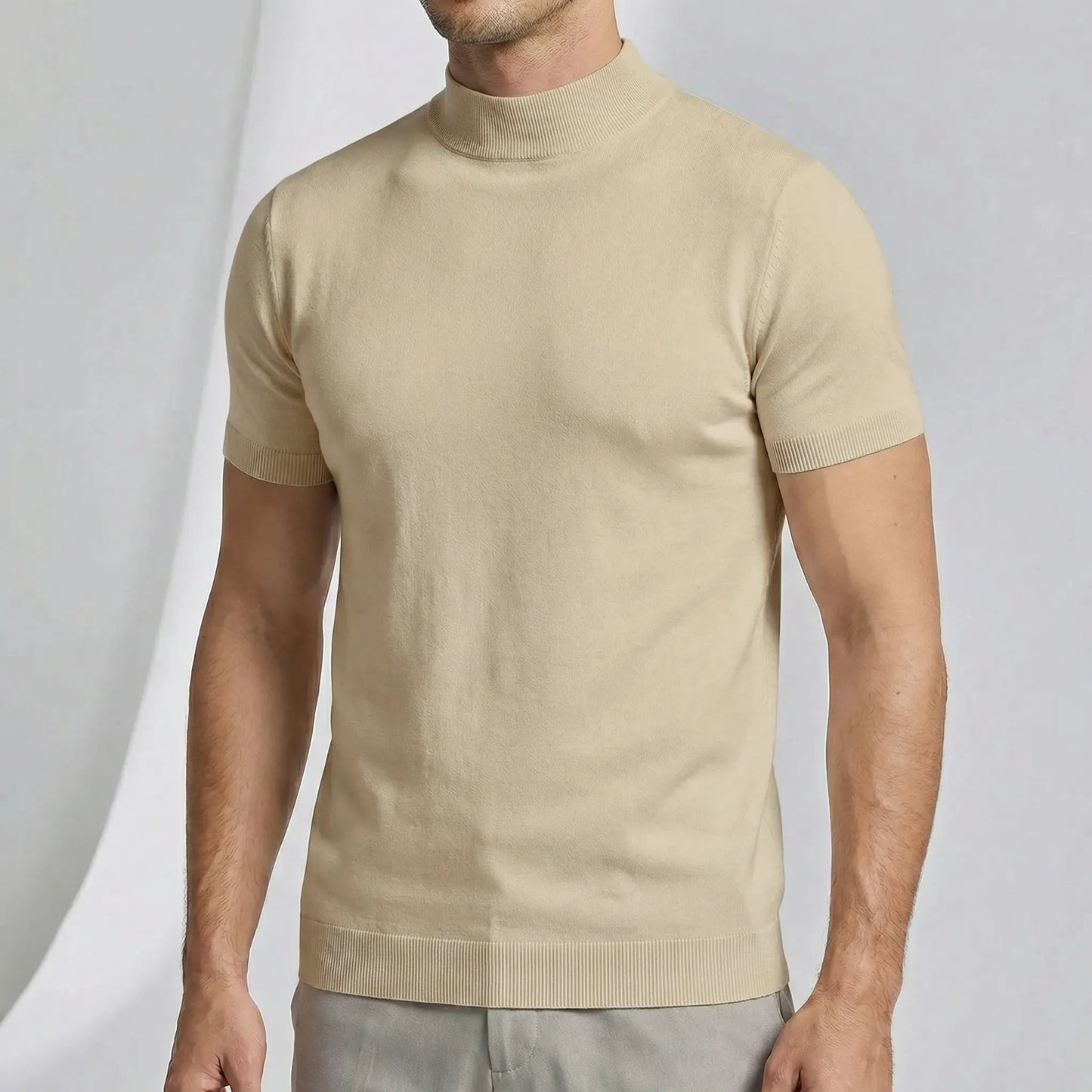 Short Sleeve Turtleneck T-Shirt - Riccardo