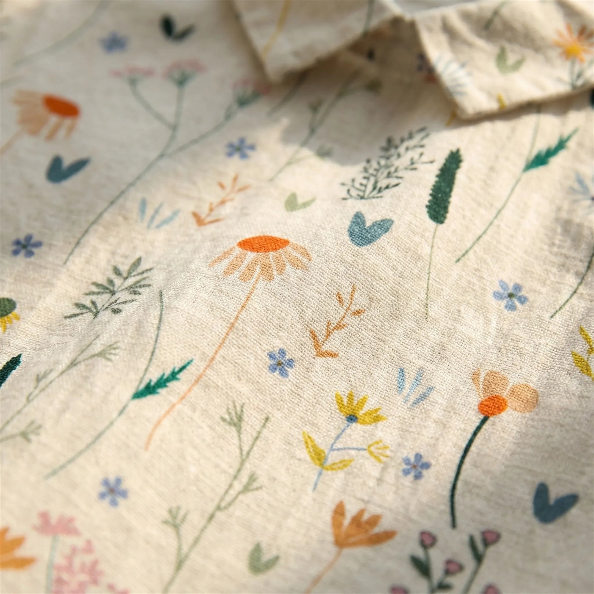 Short Sleeve Wildflower Print Blouse - Mable