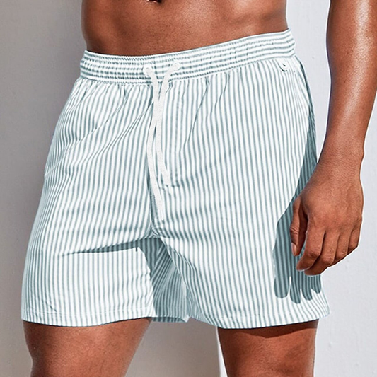Short Striped Swim Shorts For Men - Ignacio