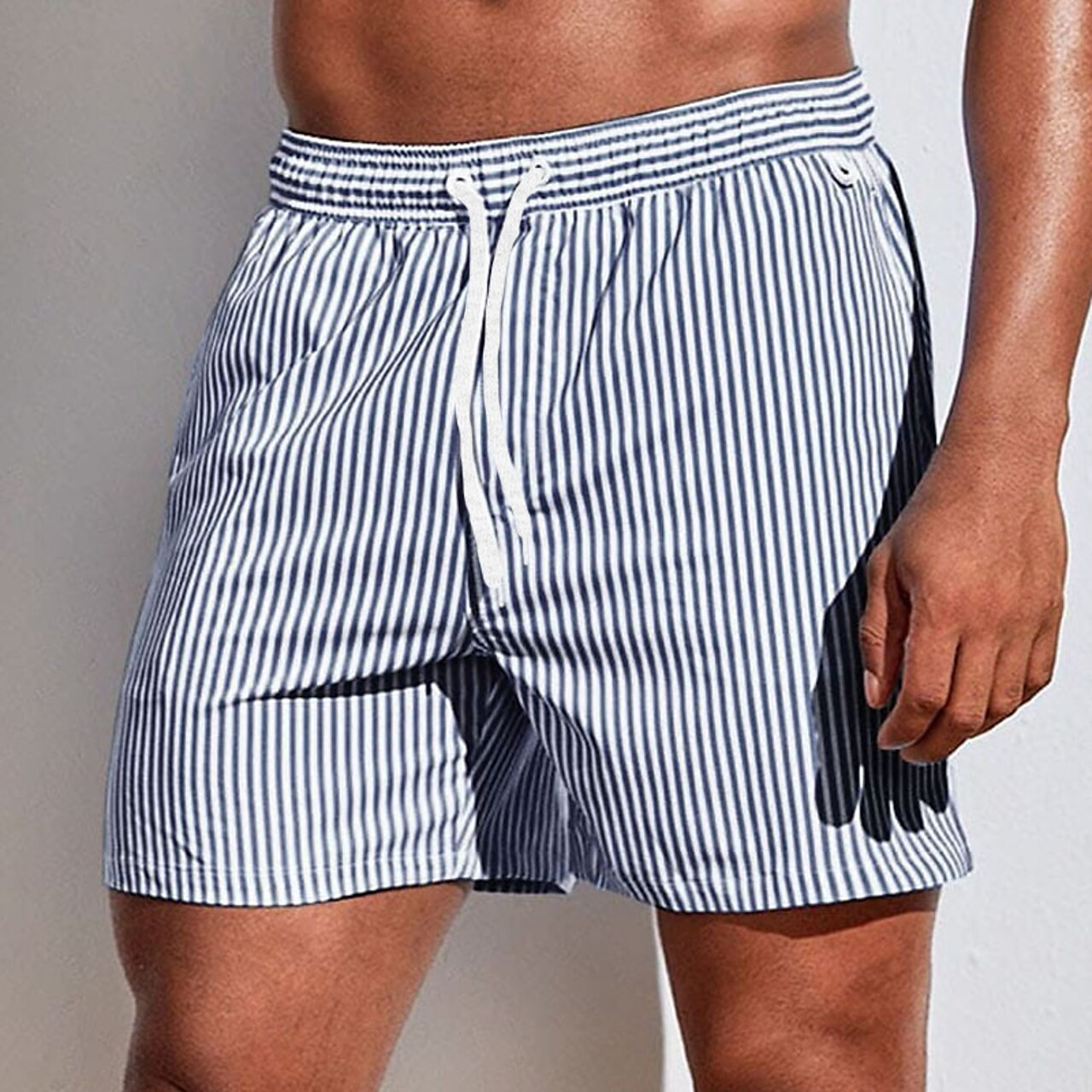 Short Striped Swim Shorts For Men - Ignacio