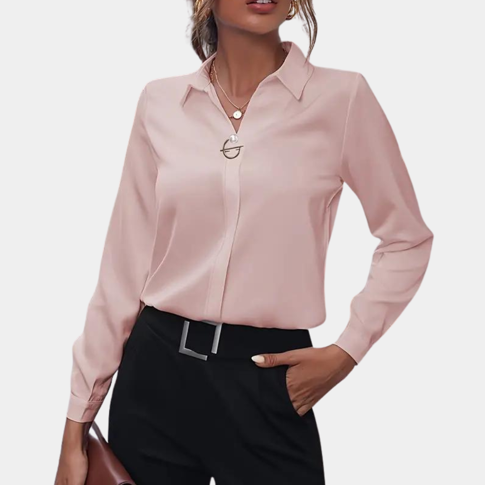 Elegant chiffon blouse for women - Amélie