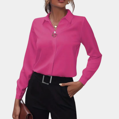 Elegant chiffon blouse for women - Amélie
