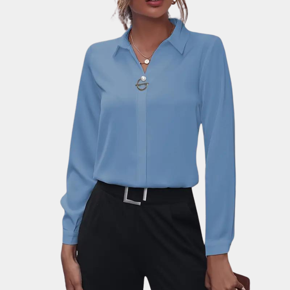 Elegant chiffon blouse for women - Amélie