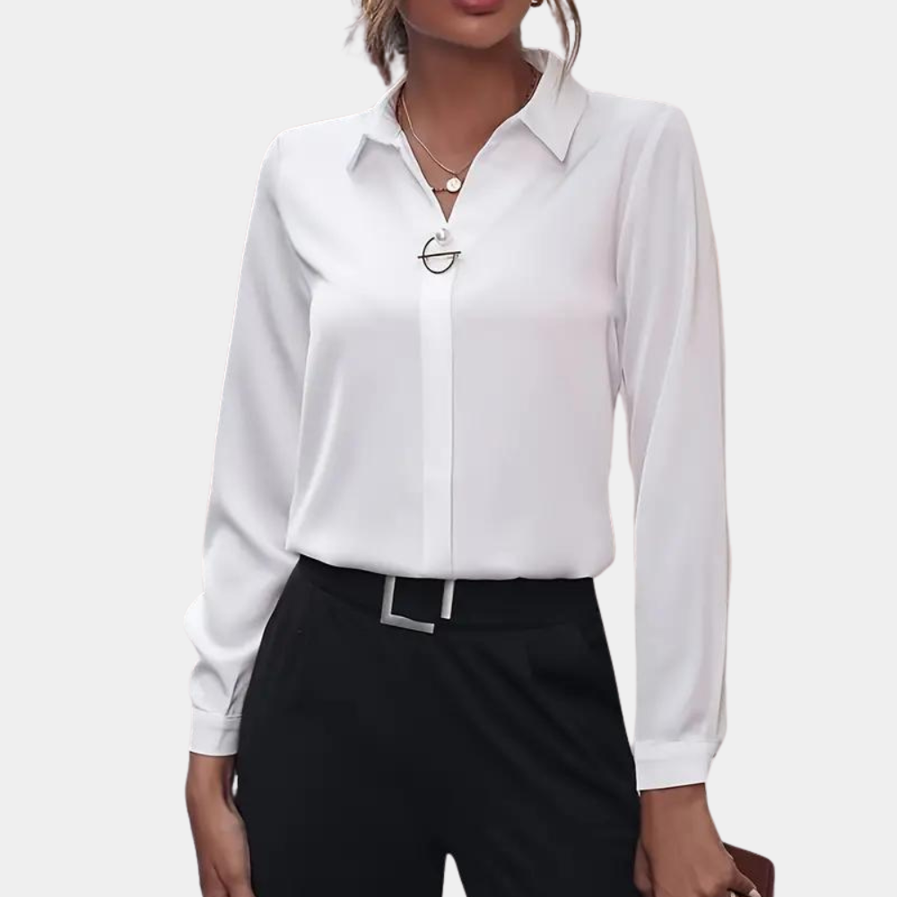 Elegant chiffon blouse for women - Amélie