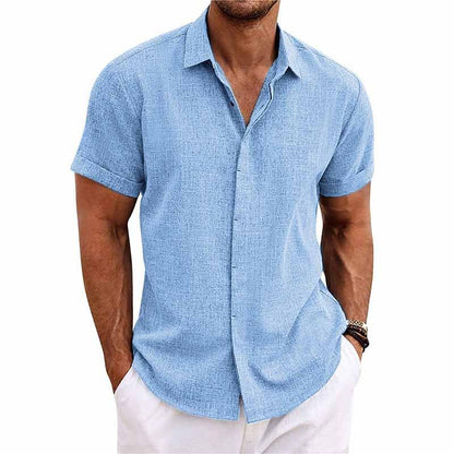 Simple Men's Shirt With A Button Placket - Fredrick