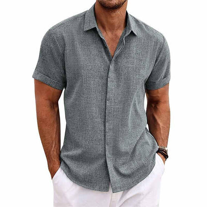 Simple Men's Shirt With A Button Placket - Fredrick