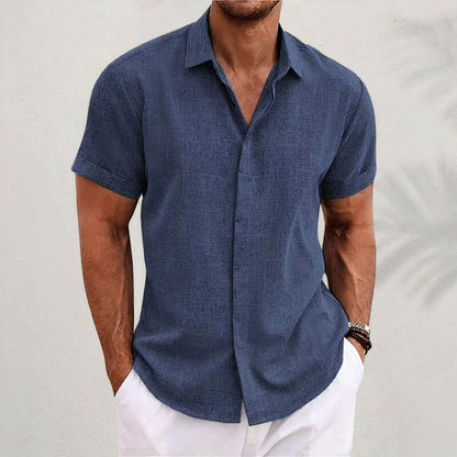 Simple Men's Shirt With A Button Placket - Fredrick