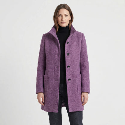 Single-Breasted Mid-Length Overcoat - Daisy