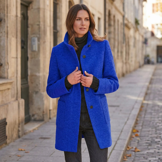Single-Breasted Mid-Length Overcoat - Daisy