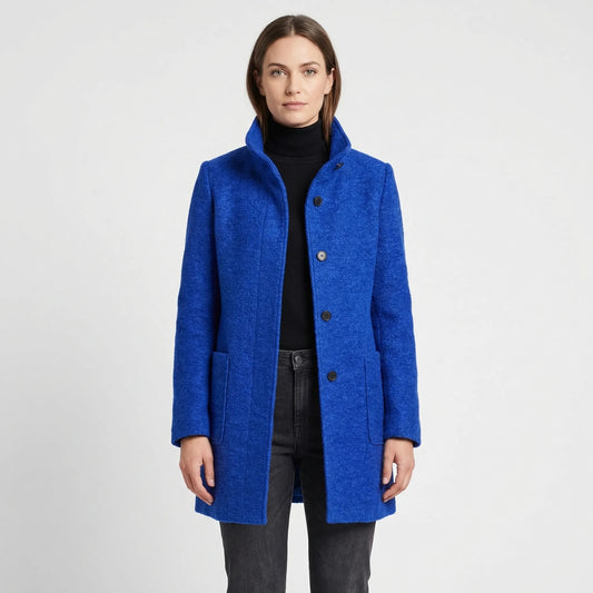 Single-Breasted Mid-Length Overcoat - Daisy