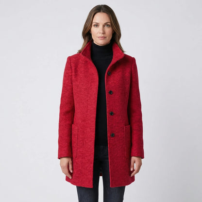 Single-Breasted Mid-Length Overcoat - Daisy