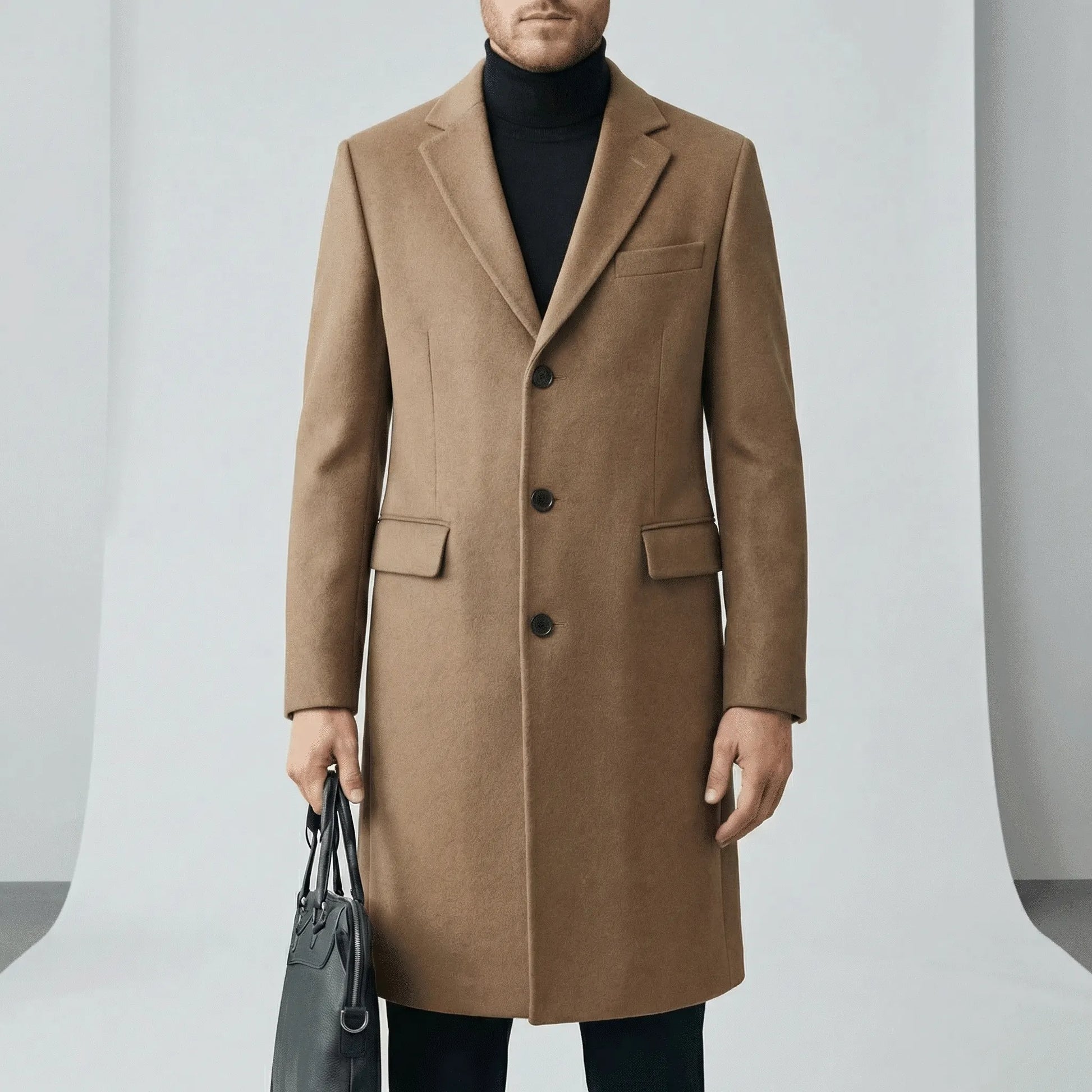 Single Breasted Overcoat - Dina