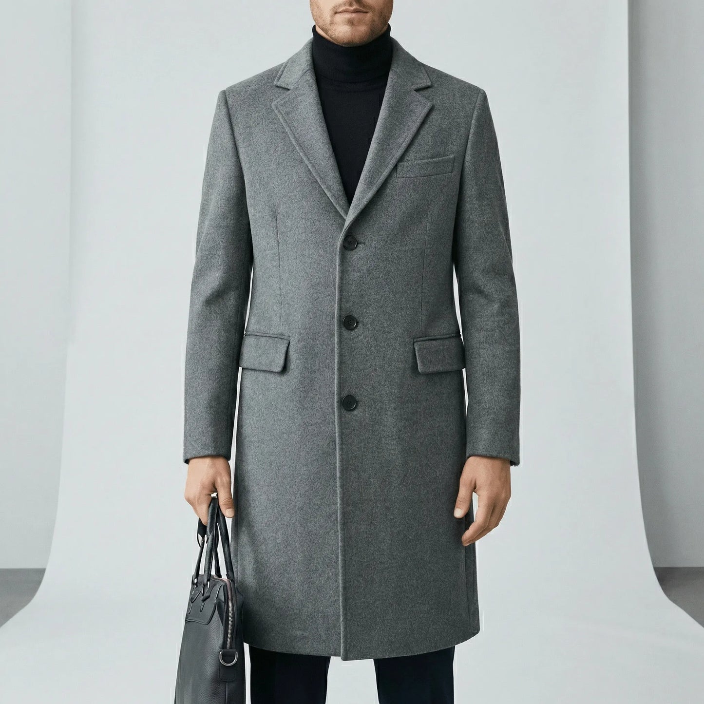 Single Breasted Overcoat - Dina