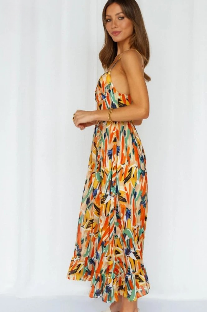 Printed sleeveless summer dress – Isla