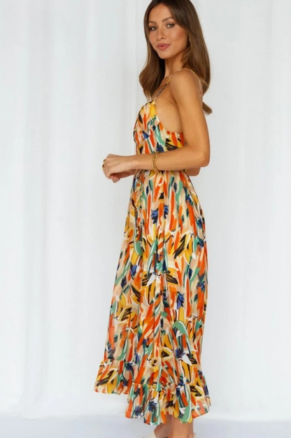 Printed sleeveless summer dress – Isla