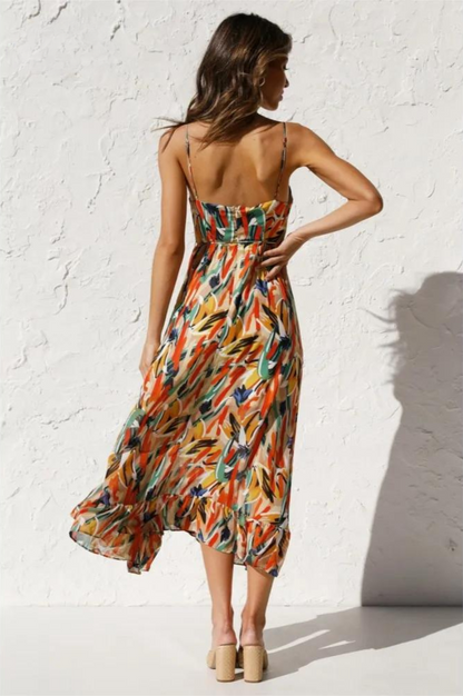 Printed sleeveless summer dress – Isla