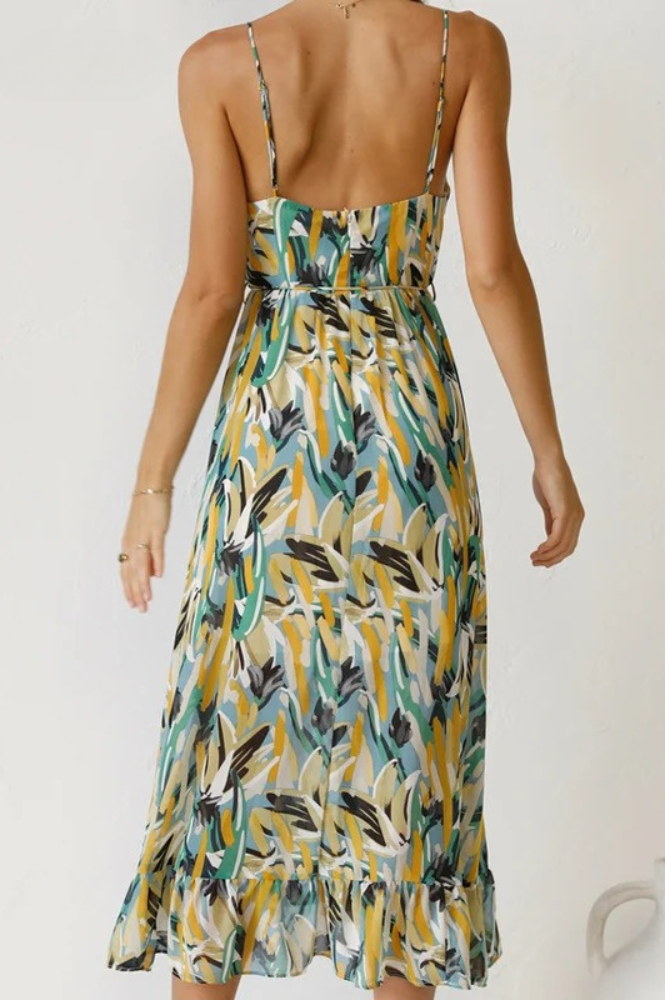 Printed sleeveless summer dress – Isla