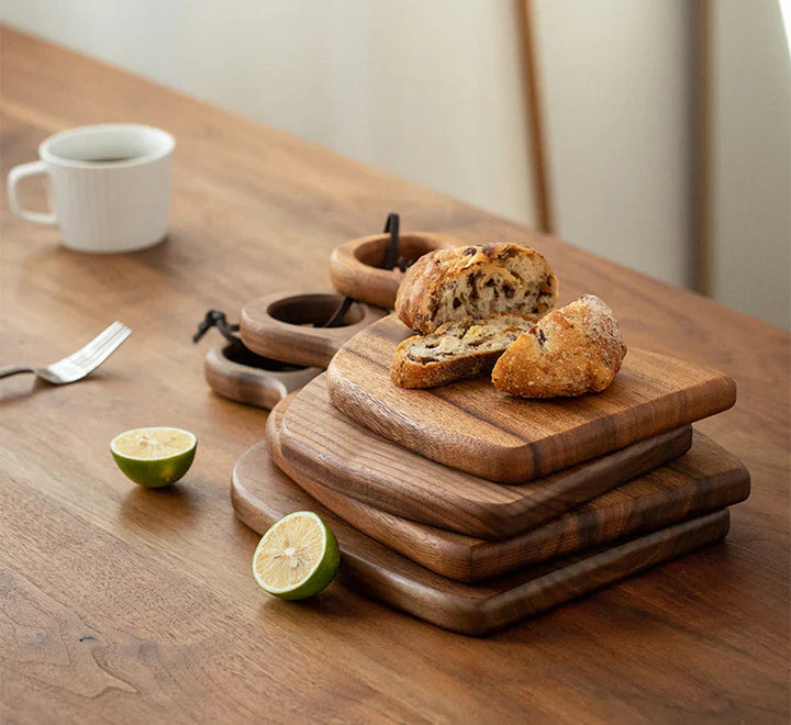 2-Pack Walnut Wooden Cutting Boards - Waldré