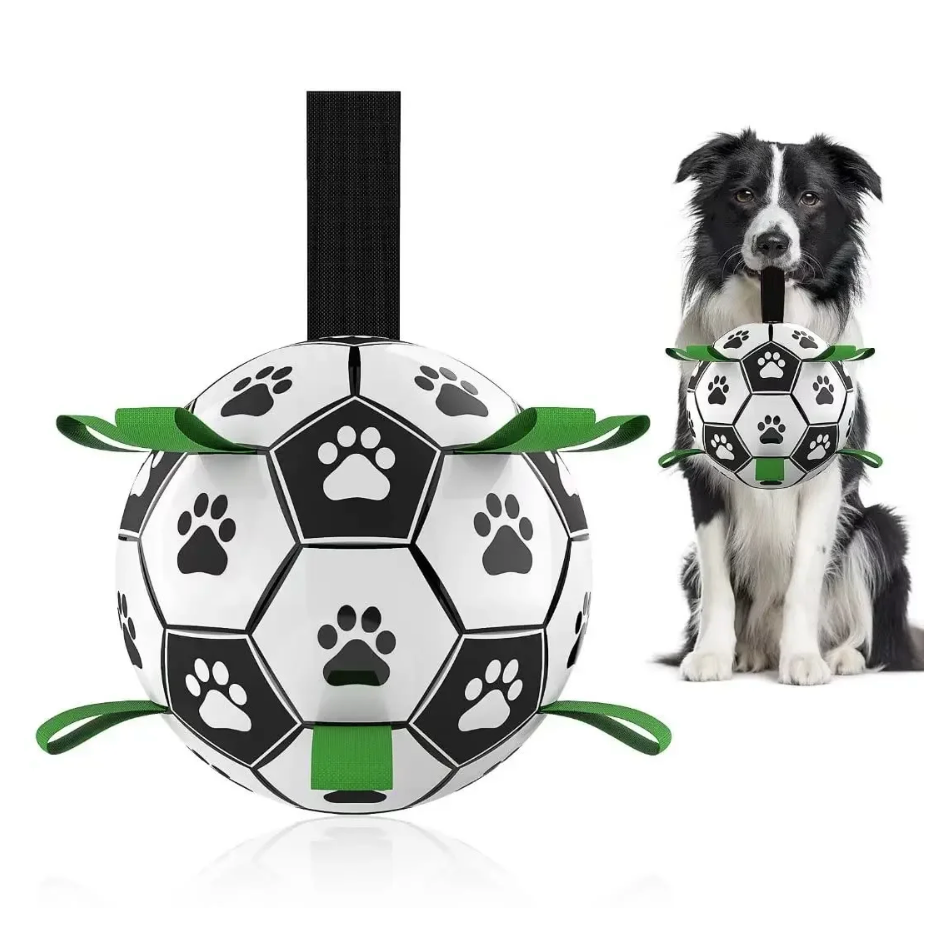 Durable Dog Football with Handles – TugBounce