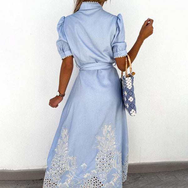 Maxi Dress with Embroidery – Celeste