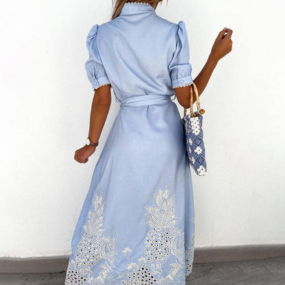 Maxi Dress with Embroidery – Celeste