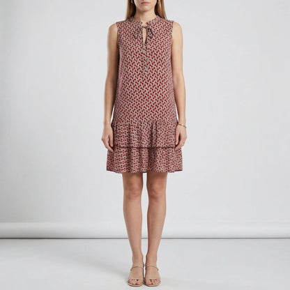 Sleeveless Knee-Length Printed Dress - Ana