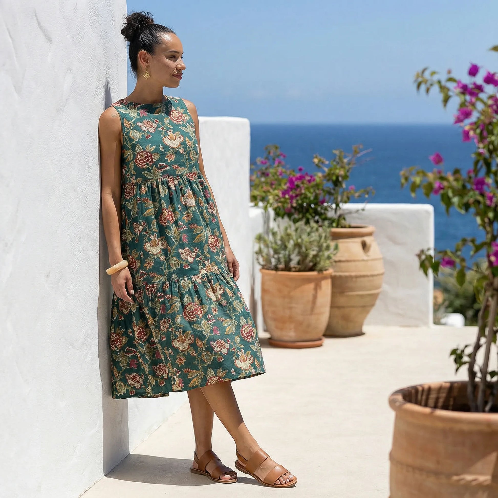 Sleeveless Midi Dress - Larissa