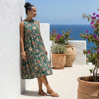Sleeveless Midi Dress - Larissa