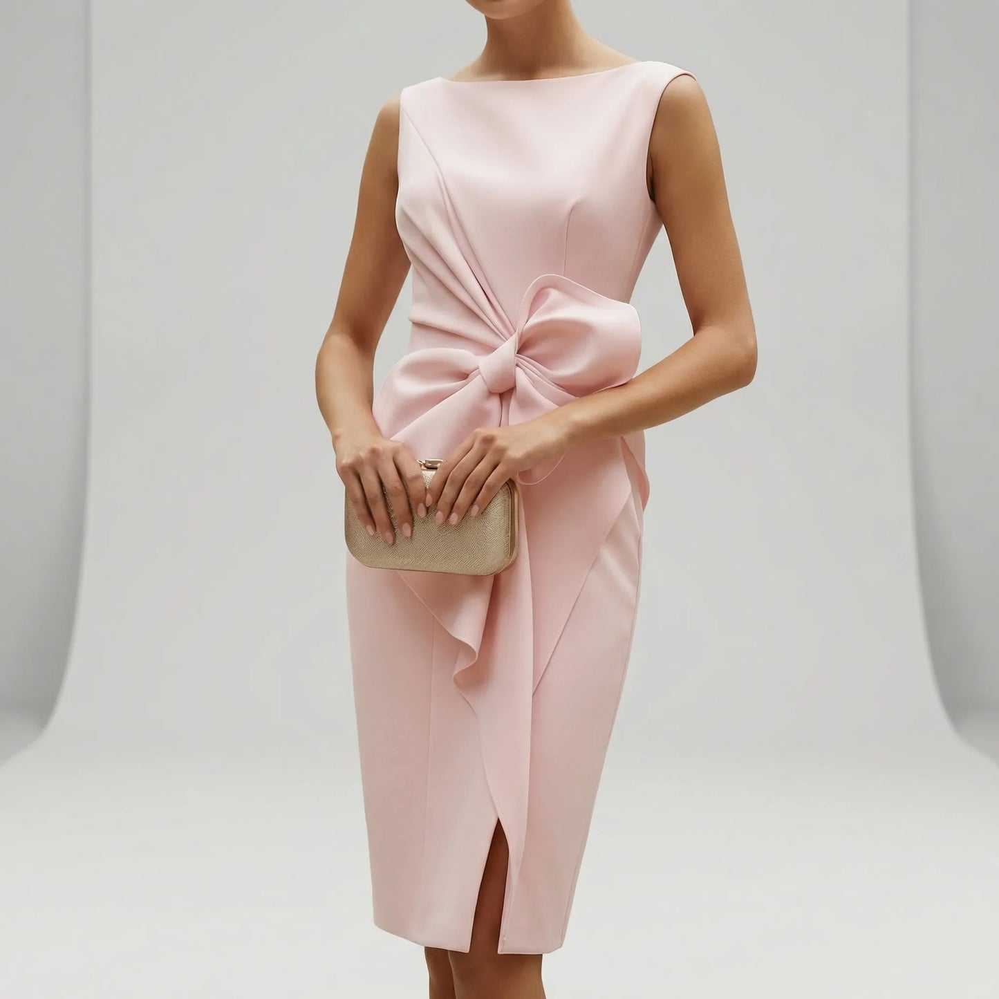 Sleeveless Tailored Cocktail Dress - Thalea